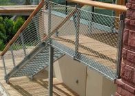 Анти- падать для сплетенной торговым центром лестницы сетки веревочки прокладывая рельсы Infill сеть кабеля Ferrule