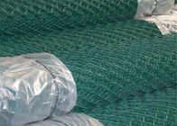 Ткань покрытая винилом стальная звена цепи сетки загородки 50ФТкс4ФТ для безопасности