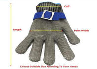 Реверзибельные перчатки безопасности нержавеющей стали уровня 5 с цветом серебра ремня ткани