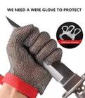 Анти- отрезанные перчатки безопасности нержавеющей стали связывают проволокой сетку металла отрезали устойчивое Breathable