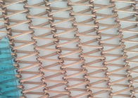 Занавес сетки конвейерной ленты Веаве Сприал архитектурноакустический для украшения зданий