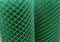 Загородка звена цепи формы диаманта покрытая зеленым цветом размер 50мм до 70мм раскрывая