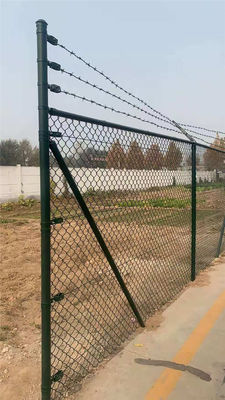 Цинк покрыл гальванизированную ткань 0,148&quot; звена цепи диаметр провода 2&quot; X2» 12ft x 50ft