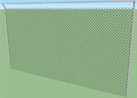9 датчик x 2&quot; ткань загородки звена цепи гальванизировал материал для теннисных кортов