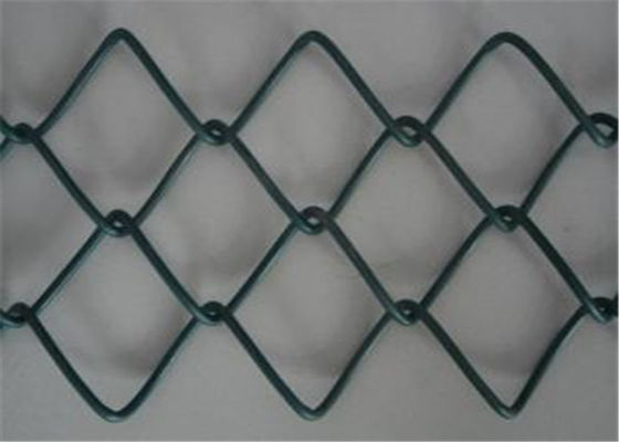 Гальванизированная стальная ткань загородки звена цепи, 4 высоты звена цепи фута ячеистой сети