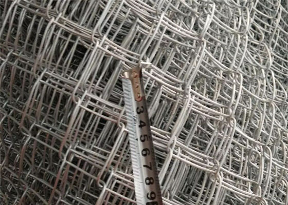 6' высоко ткань загородки звена цепи формы диаманта с установкой колючей проволоки